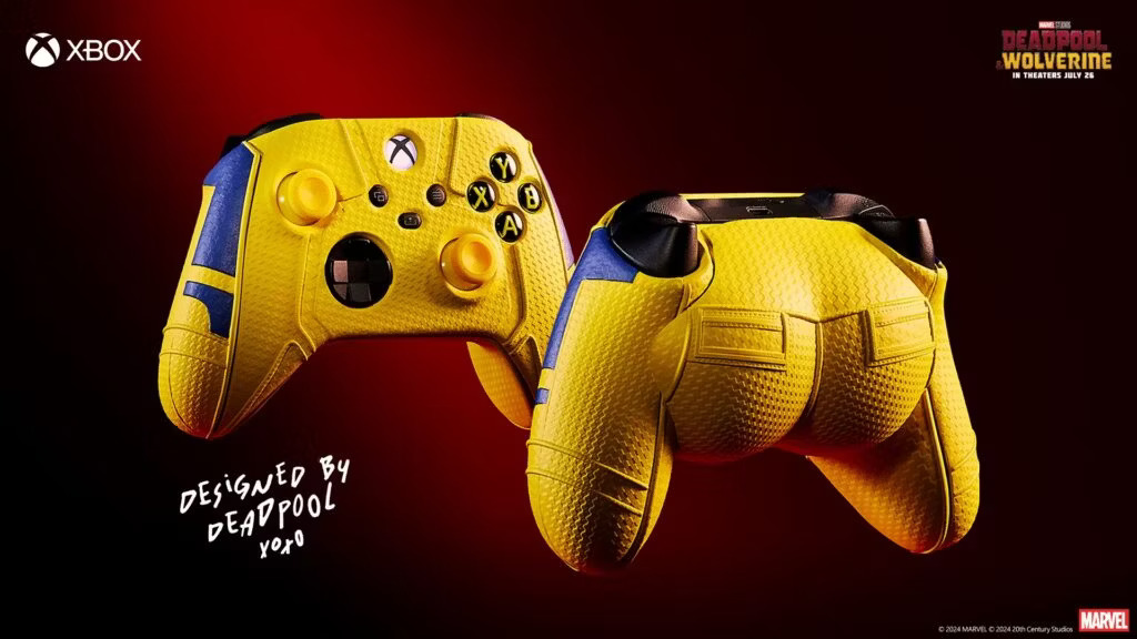 Microsoft's Deadpool and Wolverine Xbox Controllers Celebrate Superhero Physiques with Exclusive Giveaway