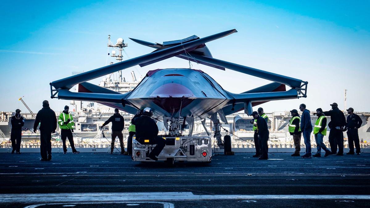 USS George H.W. Bush Becomes First Carrier to Host Unmanned Air Warfare Center, Paving the Way for MQ-25 Operations