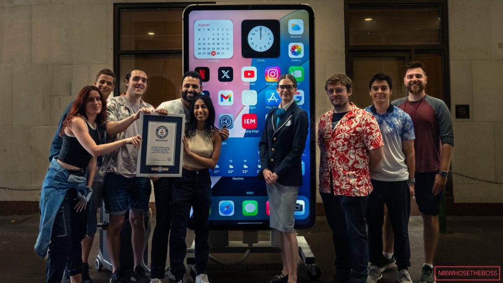 YouTubers Create Guinness World Record-Breaking Giant iPhone 15 Pro Max Replica