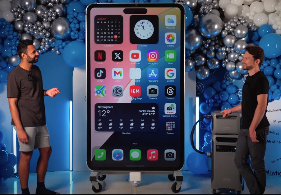 YouTubers Create Guinness World Record-Breaking Giant iPhone 15 Pro Max Replica