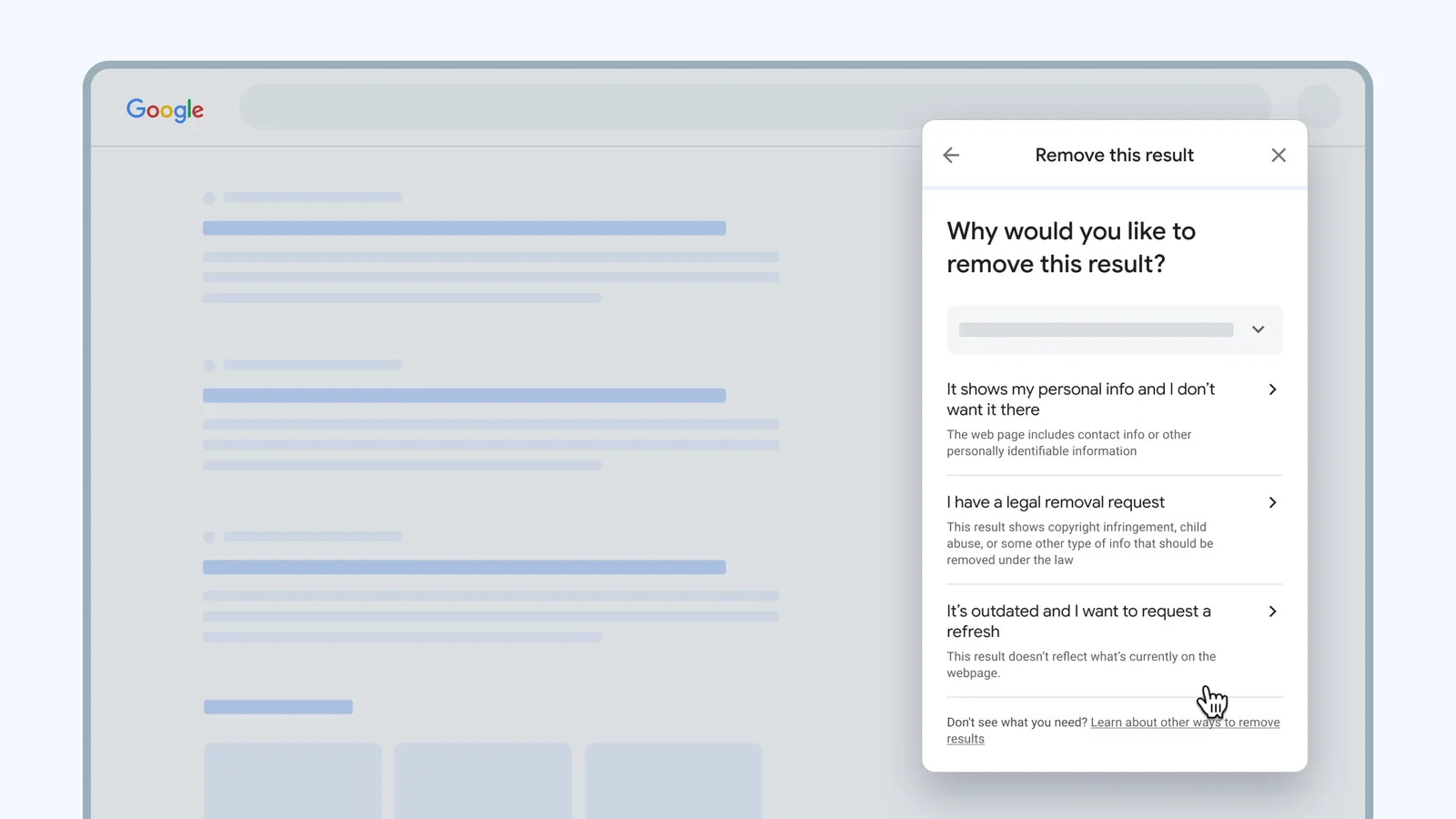 Google Updates Results About You Tool with Easier Removal Requests and Search Refresh Option