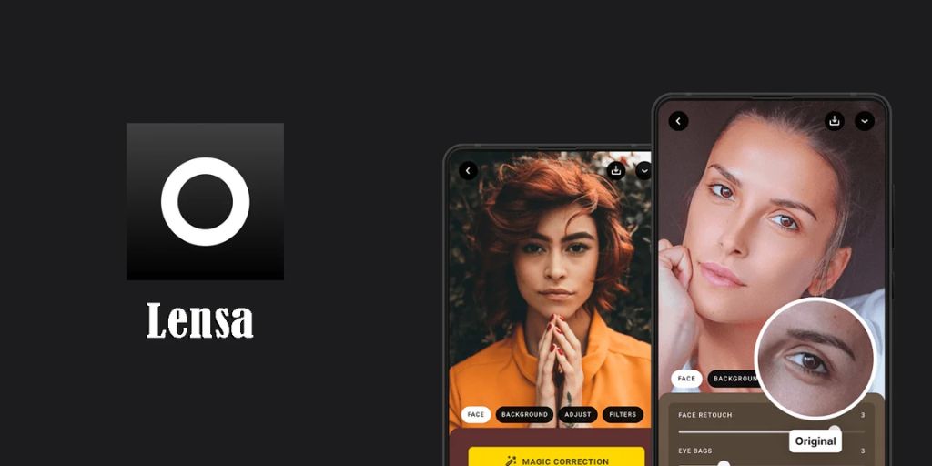 Lensa AI – Best for Portrait Retouching